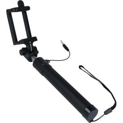 Bild von Swissten Kabelgebundener Selfiestick, Selfie Stick, Schwarz