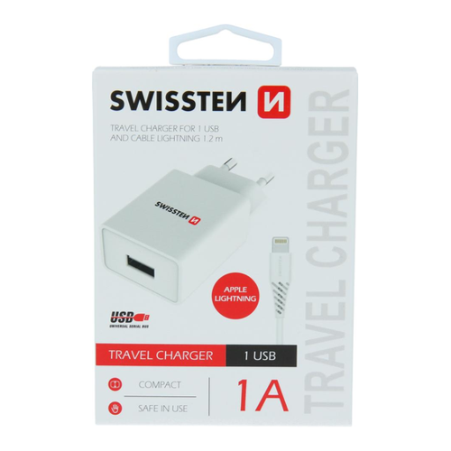Bild von Swissten USB Ladegerät Smart IC mit Datenkabel – Optimales Ladeerlebnis