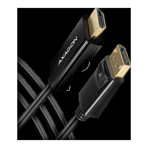 Bild von AXAGON RVD-HI14C2 DisplayPort zu HDMI Adapterkabel – 4K/30 Hz, 180 cm lang