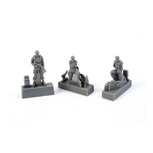 Bild von Zwei kniende Soldaten und ein Kommandeur: US Army Infantry Squad 2nd Division