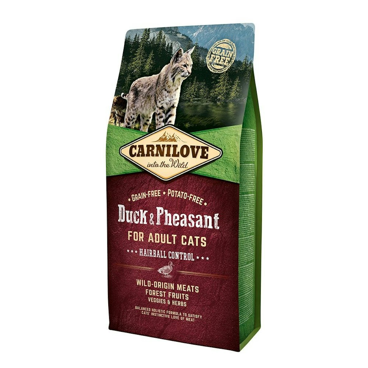 Bild von Carnilove Futter Für Katzen Mit Huhn Ente Und Fasan Zur Kontrolle Von Haarballen 6kg