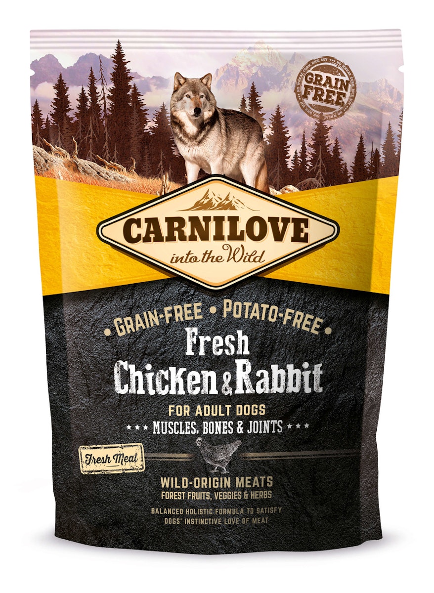 Bild von CARNILOVE Adult Fresh Chicken & Rabbit Hundetrockenfutter 1,5 Kilogramm
