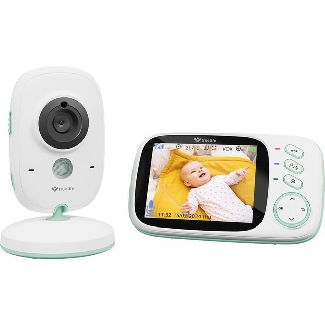 Bild von TrueLife Babyphone truelife NannyCam H32 Pro TLVMMNCH32PWB Babyphone mit Kamera Digital 2