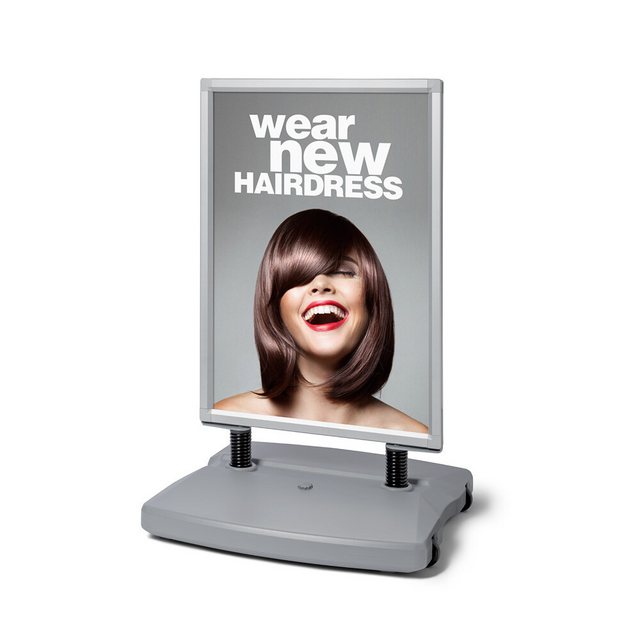 Bild von Showdown Displays Einzelrahmen Kundenstopper Windtalker® City - 70x100cm - wetterfest, (1 St)