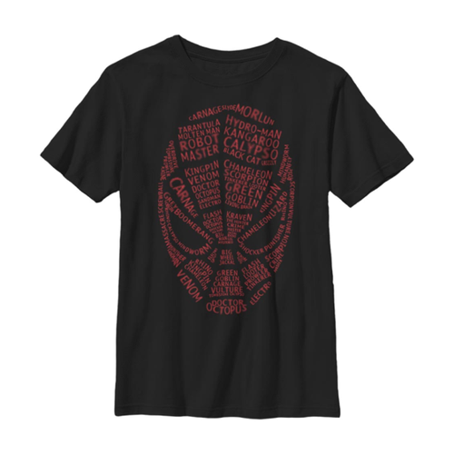 Bild von Marvel Avengers Spider-Man Spidey Words Kinder T-Shirt