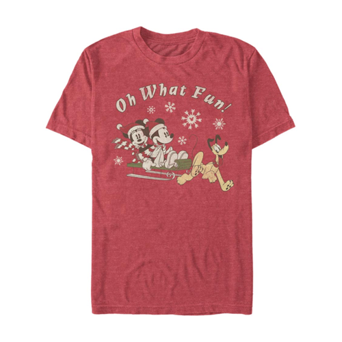 Bild von Disney Classics - Micky Maus - Gruppe Sled Dog Group - Weihnachten - Männer T-Shirt