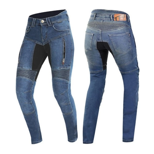 Bild von Trilobite Parado Blue Skinny Damen Motorrad Jeans
