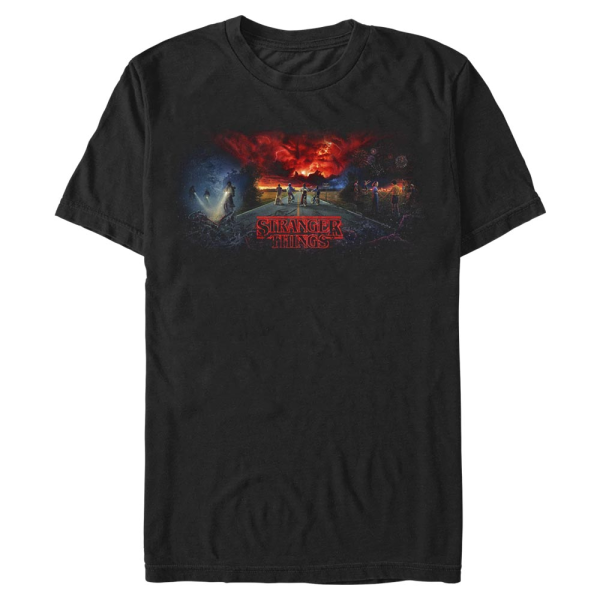 Bild von Netflix - Stranger Things - Gruppe Stranger Tryptych - Männer T-Shirt