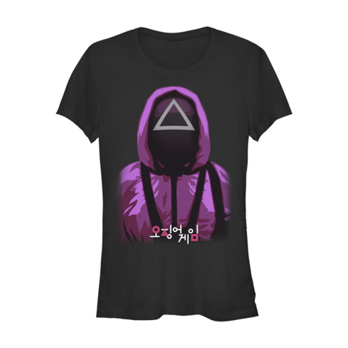 Bild von Stylisches Frauen T-Shirt "Guard Triangle Guy" aus Squid Game