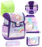 Bild von Ergonomisches 5-teiliges Schulranzen-Set mit Brustgurt inklusive passenden Regenschutz BELMIL Schulranzen Set Classy Rainbow Unicorn Magic inkl. Regenschutz