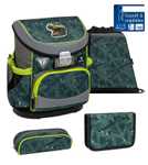 Bild von 5 tlg. Set bestehend aus Schulranzen, Federtasche, Schlampermäppchen und Turnbeutel BELMIL Schulranzen Set Mini-Fit T-rex Roar mit Regenschutz