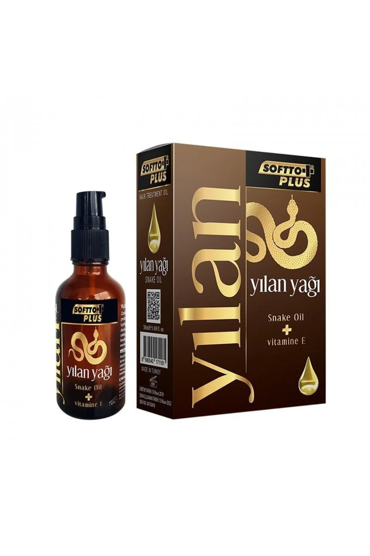 Bild von Softto Plus 50 Ml Schlangenöl Und Vitamin-e-haarpflegeöl - One Size