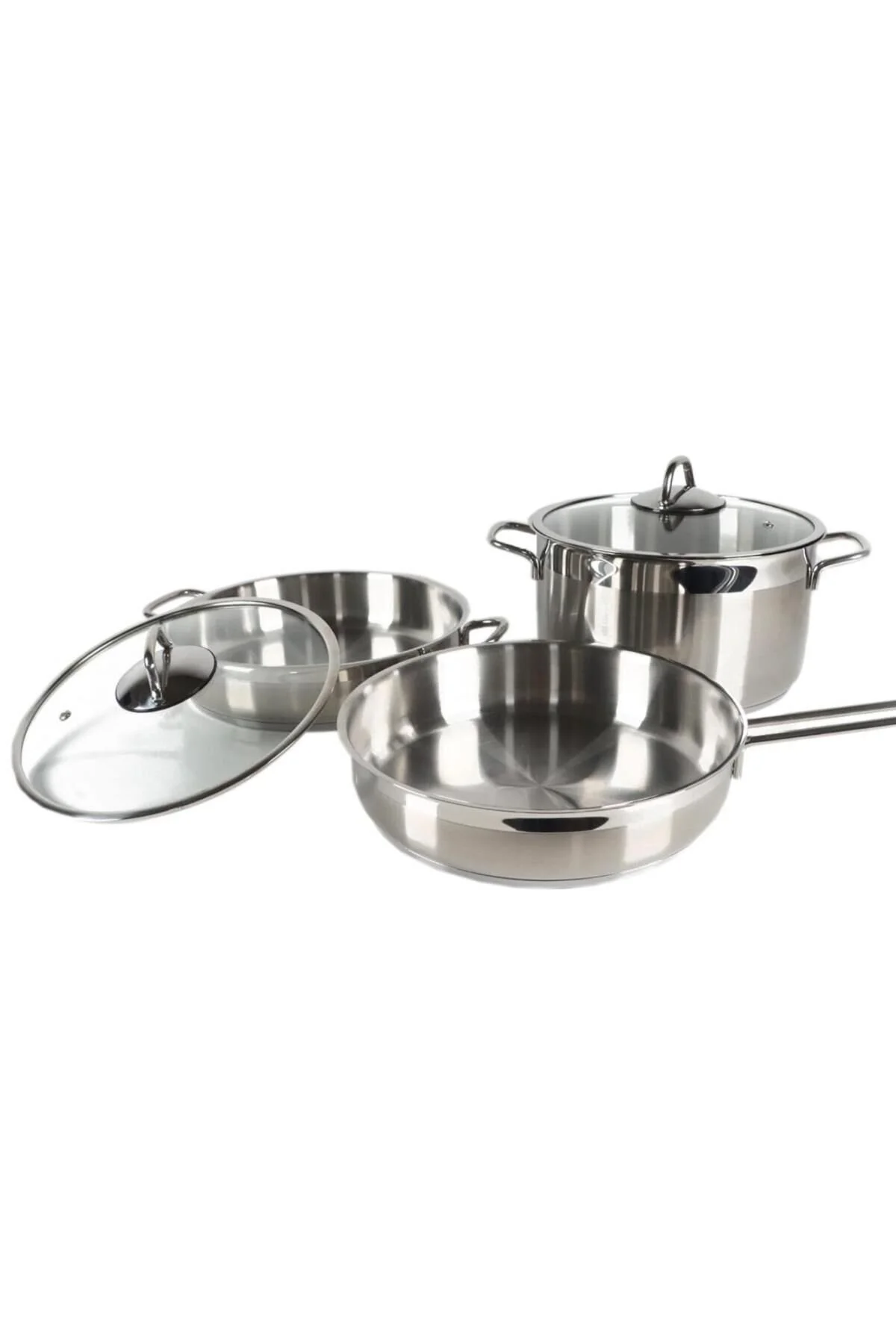 Bild von Serenk Modernist 5-teiliges Edelstahltopf- Und Pfannenset, Bratpfanne, Made In Türkiye - One Size
