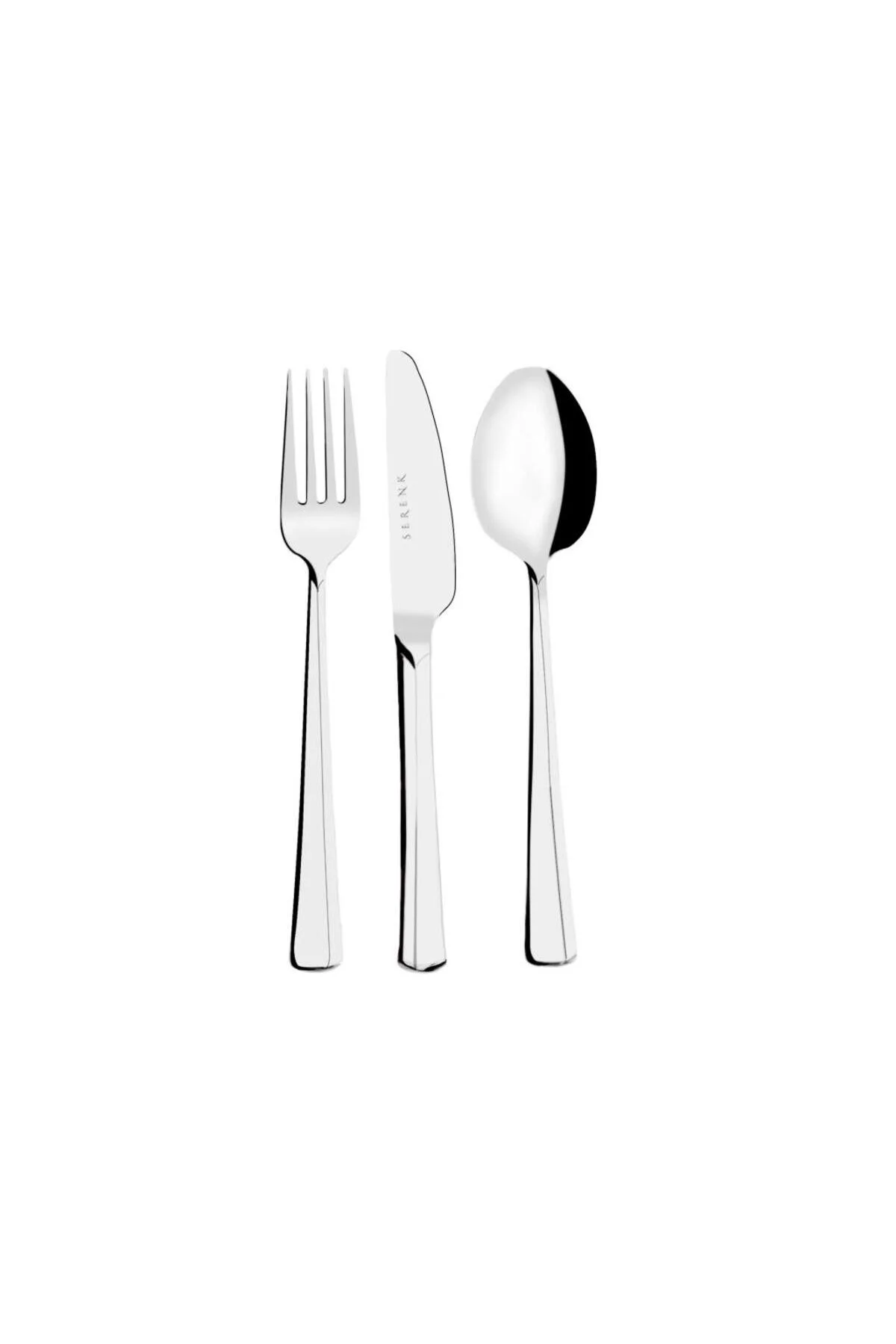 Bild von SERENK Besteck-Set Paris Edelstahl Besteckset 18-Teilig, Set für 6 Personen (18-tlg), 6 Personen, Besteckset 18-Teilig, 18/10 Cr-Ni Edelstahl