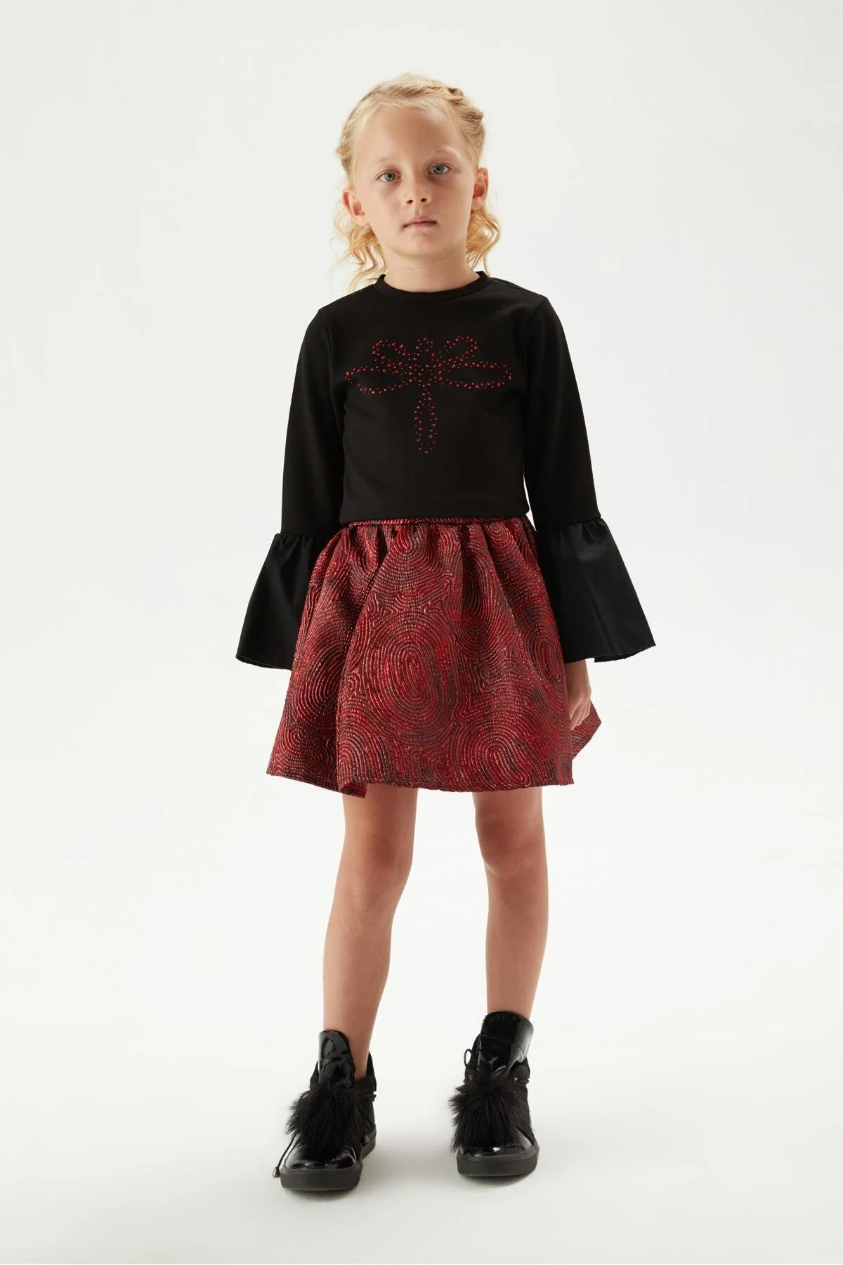 Bild von Tyess Bg Store Schwarze Bluse Für Mädchen, Ns23fwt4611 für Damen - 8 Jahre