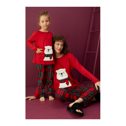 Bild von ELİZ HOMEWEAR Pyjama-Set Aus Baumwolle für Damen - M