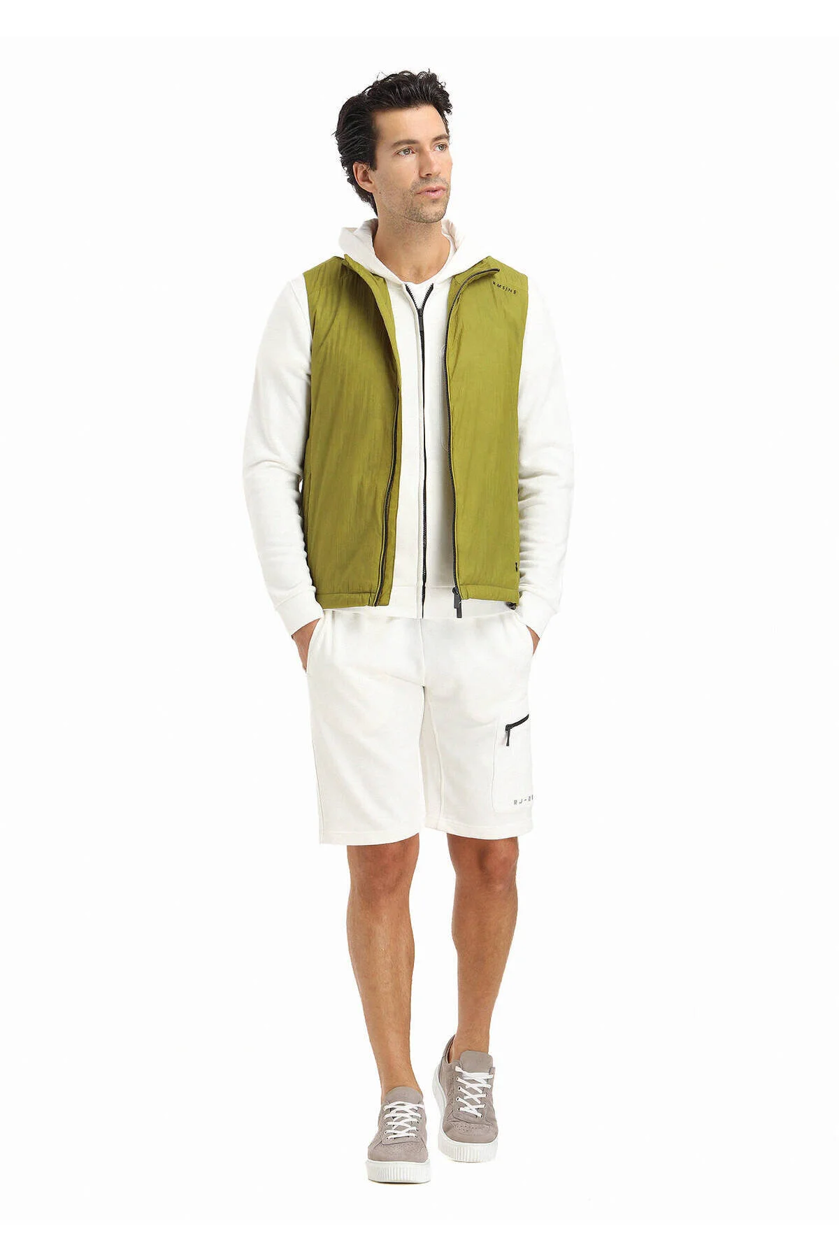 Bild von Ramsey Green Weaving Puffer Vest für Damen - M