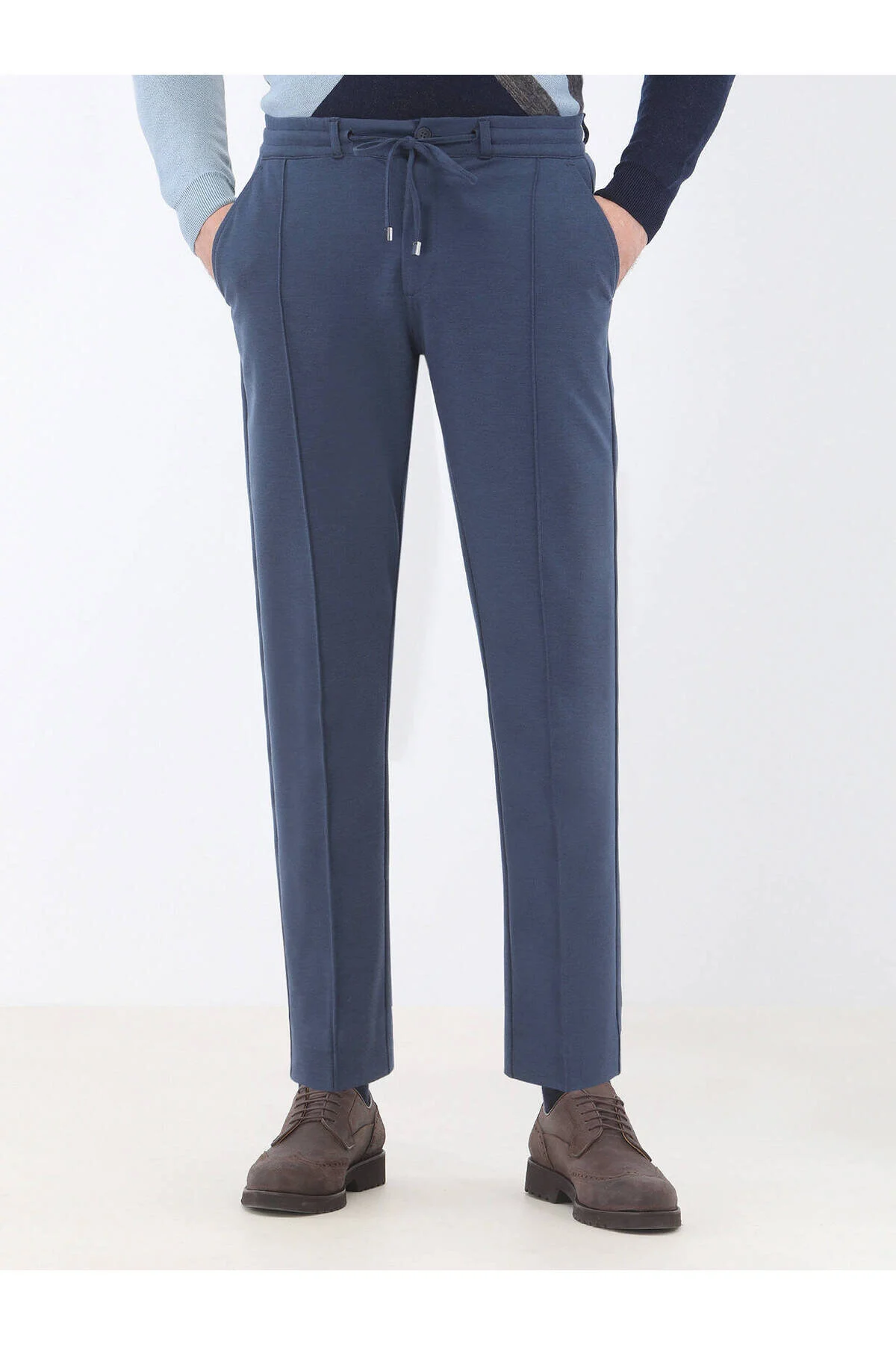 Bild von Kip Marineblaue Strick-freizeithose Im Jogging-fit für Damen - 32