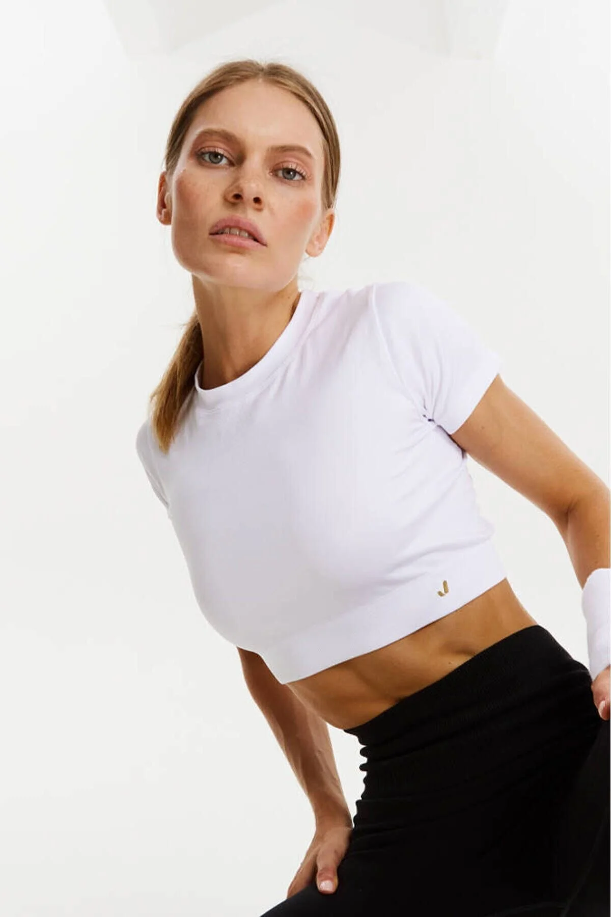 Bild von Jerf Captiva Soft Textured & Flexible Crop Top Weiß für Damen - S