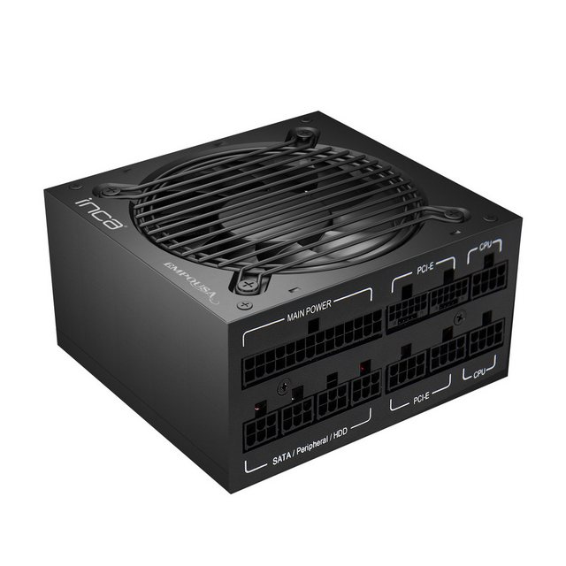 Bild von INCA IPS-1050XN Silent Power Supply Kompatibel mit dem neuesten ATX 12V V2.3 Standard Der extrem leise 120-mm-Lüfter sorgt für einen