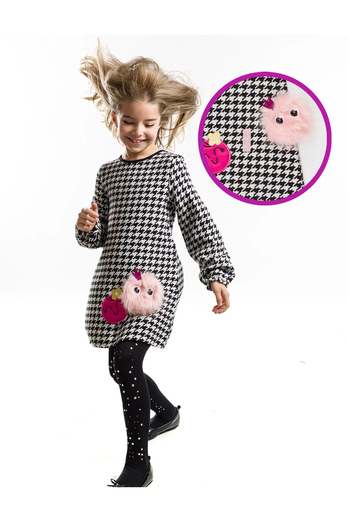 Bild von MSHB&G Zizi Friend Langärmliges Kleid Mit Taschen Für Mädchen für Damen - 6 Jahre alt