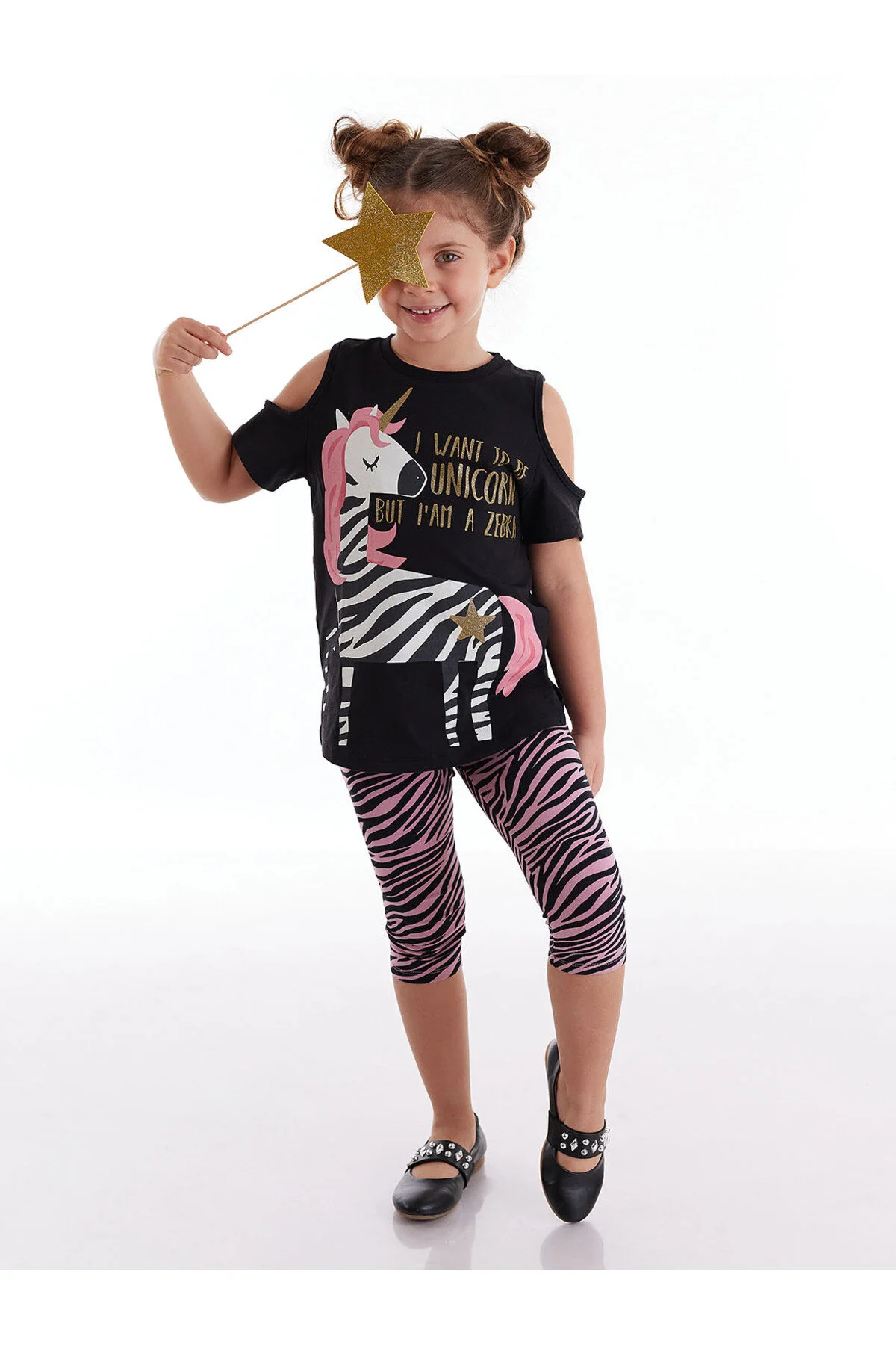 Bild von MSHB&G Einzigartiges Zebra-tunika-strumpfhosen-set Für Mädchen für Damen - 10 Jahre