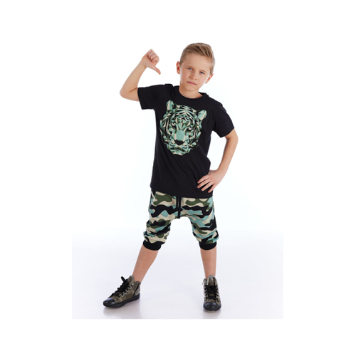 Bild von MSHB&G Pixel Tiger T-shirt-Capri-Shorts-Set für Jungen