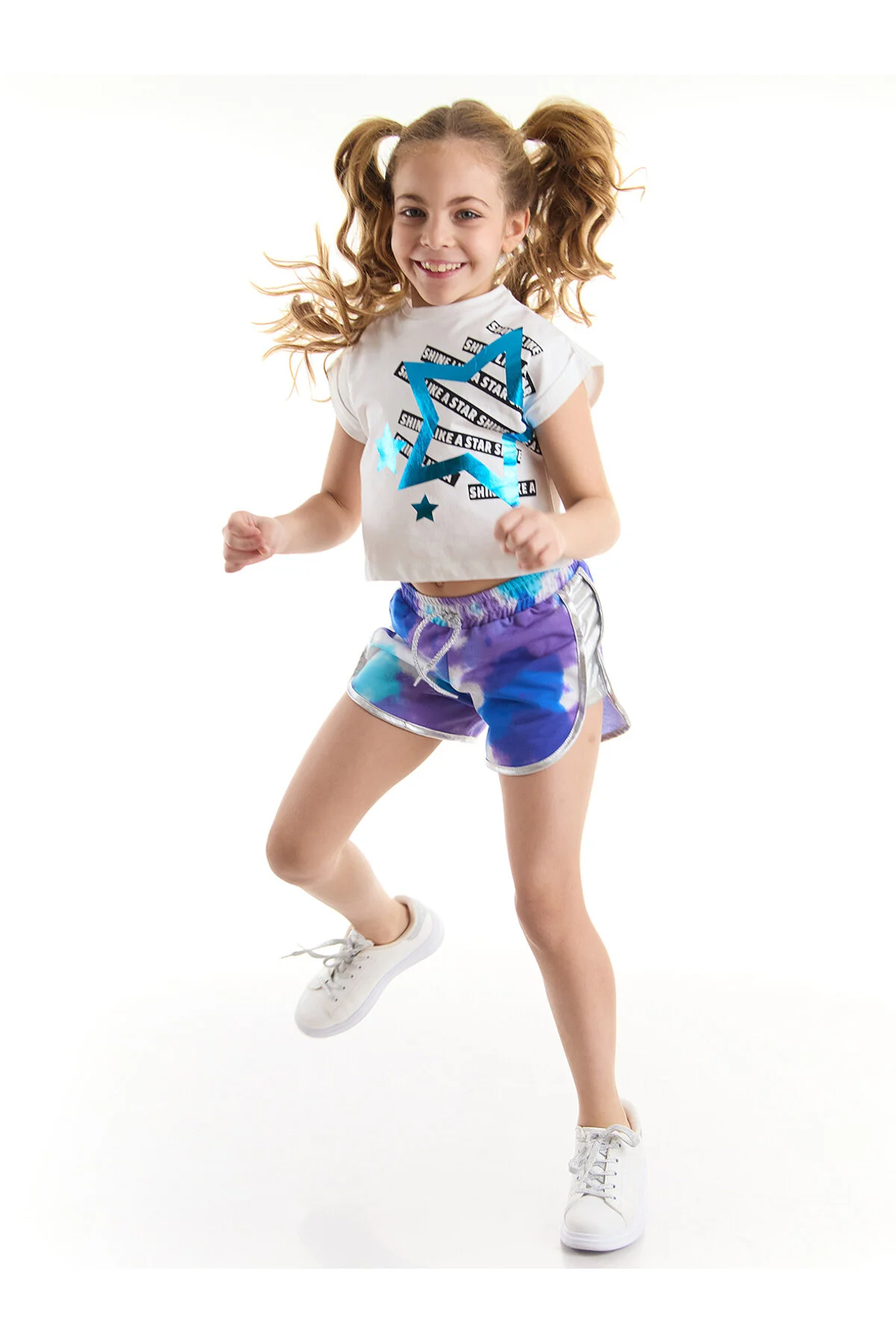 Bild von MSHB&G Blue Star T-shirt-shorts-set Für Mädchen für Damen - 8 Jahre
