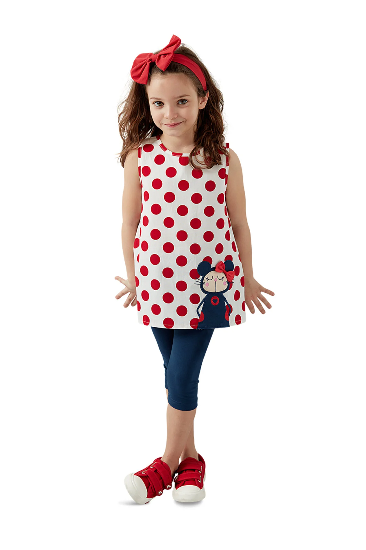 Bild von Denokids Lily Tunika- Und Leggings-set Für Mädchen – Gepunktet für Damen - 4 Jahre