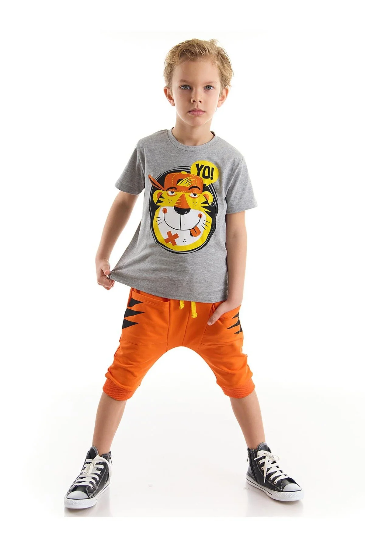 Bild von Denokids Yo Kaplan T-shirt-capri-shorts-set Für Jungen für Herren - 2 Jahre