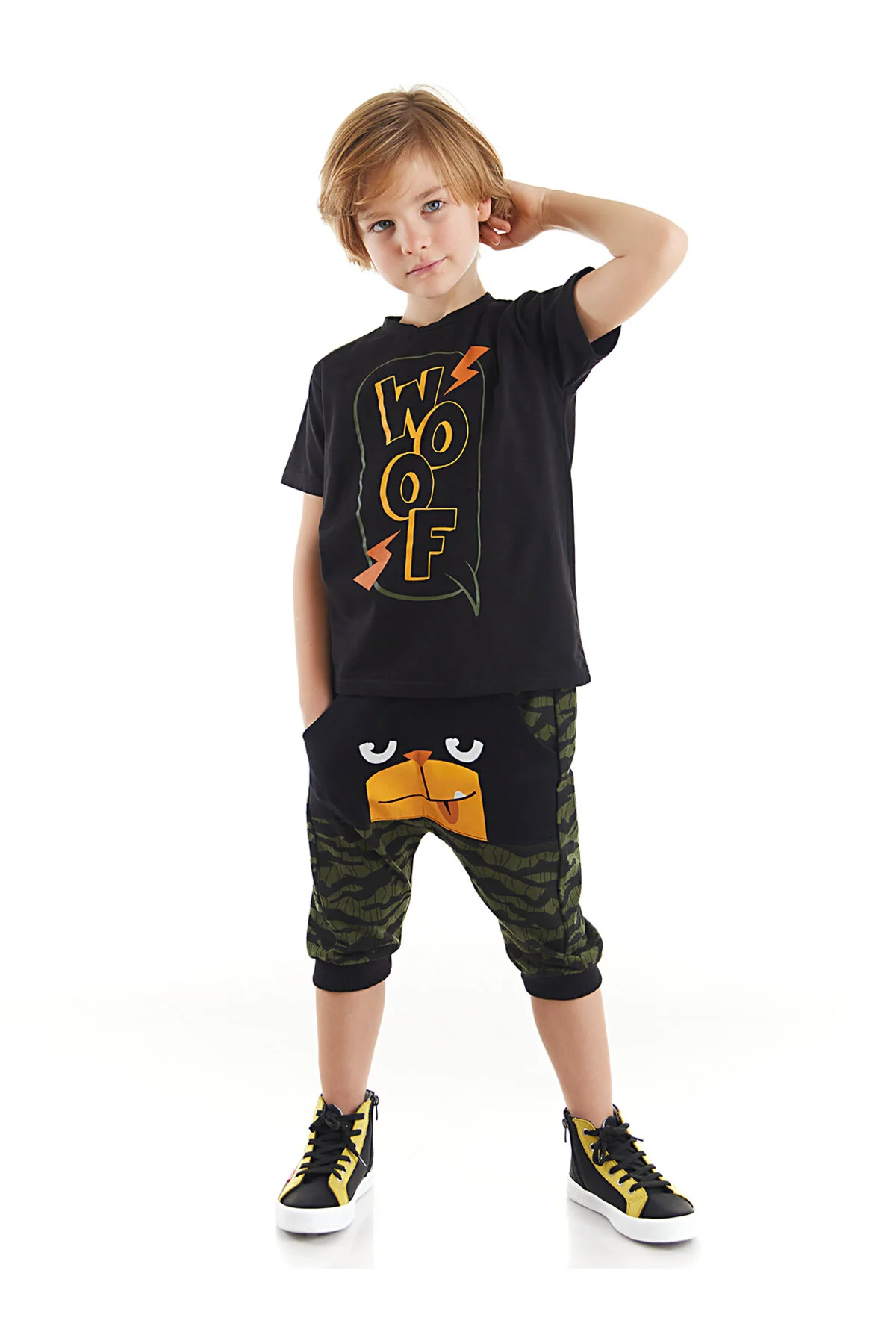 Bild von Denokids Woof T-shirt-capri-shorts-set Für Jungen für Herren - 3 Jahre alt