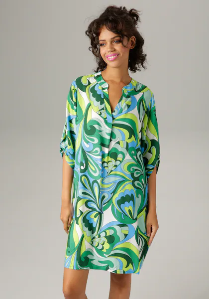 Bild von Aniston CASUAL Sommerkleid, mit farbharmonischem, graphischem Druck