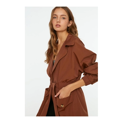 Bild von TRENDYOL Trenchcoat - Braun - Zweireihig