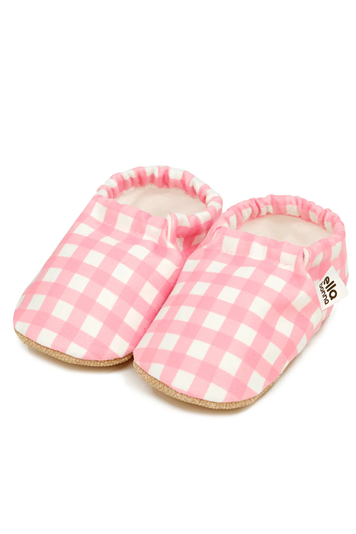 Bild von Ella Bonna Rosa Gestreifte Babyschuhe Mit Rutschfester Sohle, Heimstiefel, Hausschuhe, Kinderzimmerschuhe, Hausschuhe - 23-24