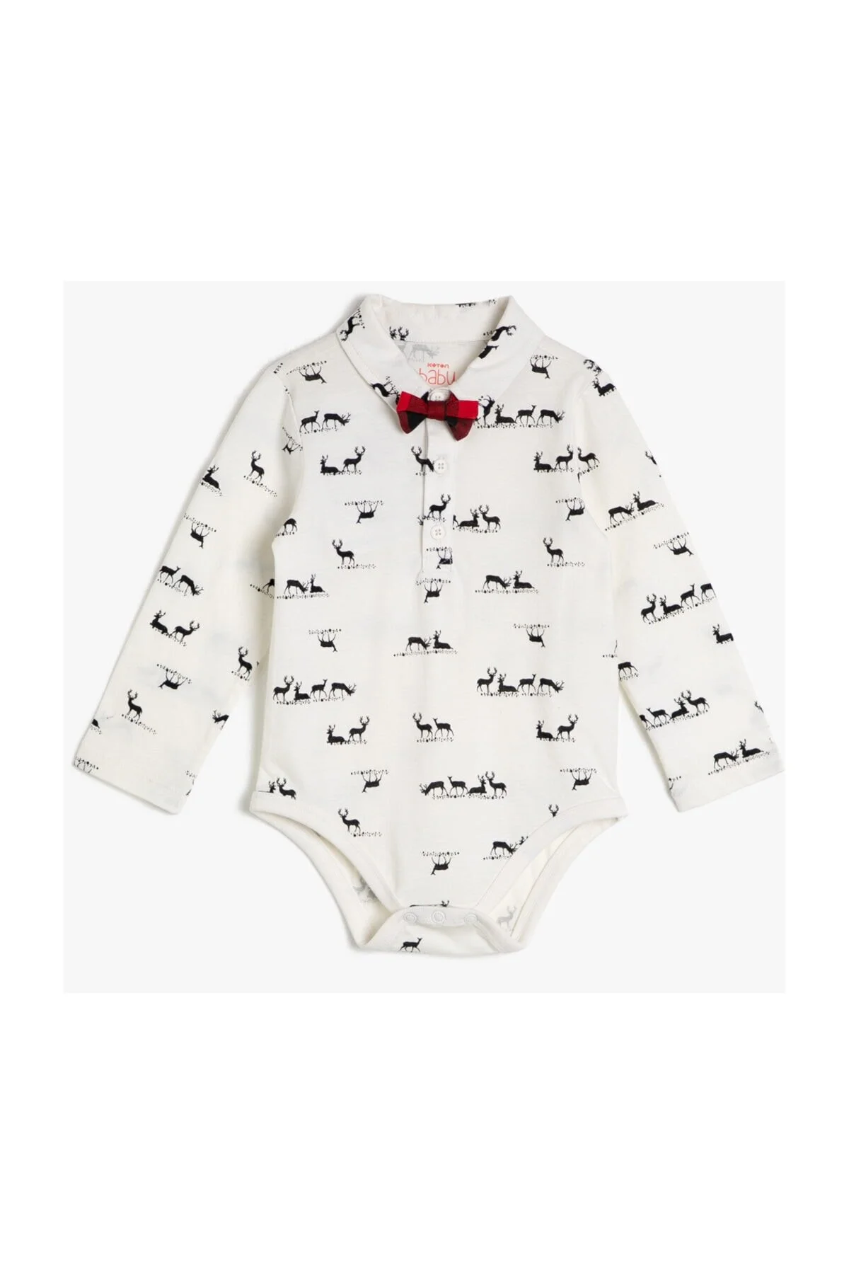 Bild von Koton Ecru Baby Body & Zibın Für Babys für Herren - 0–3 Monate
