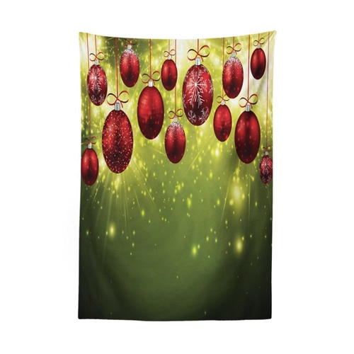 Bild von Abakuhaus Wandteppich Wohnzimmer Schlafzimmer - Seidiges Satin Weihnachtsdesign