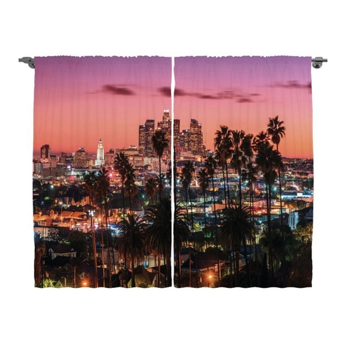 Bild von ABAKUHAUS Vereinigte Staaten Rustikaler Vorhang – Los Angeles Palms