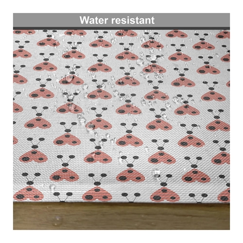Bild von Abakuhaus Platzset Waschbare Stoff Esszimmer Küche Tischdekorations Digitaldruck (4-teilig, 4-St., Set aus 4x), Marienkäfer Heart Shaped Bug Forms