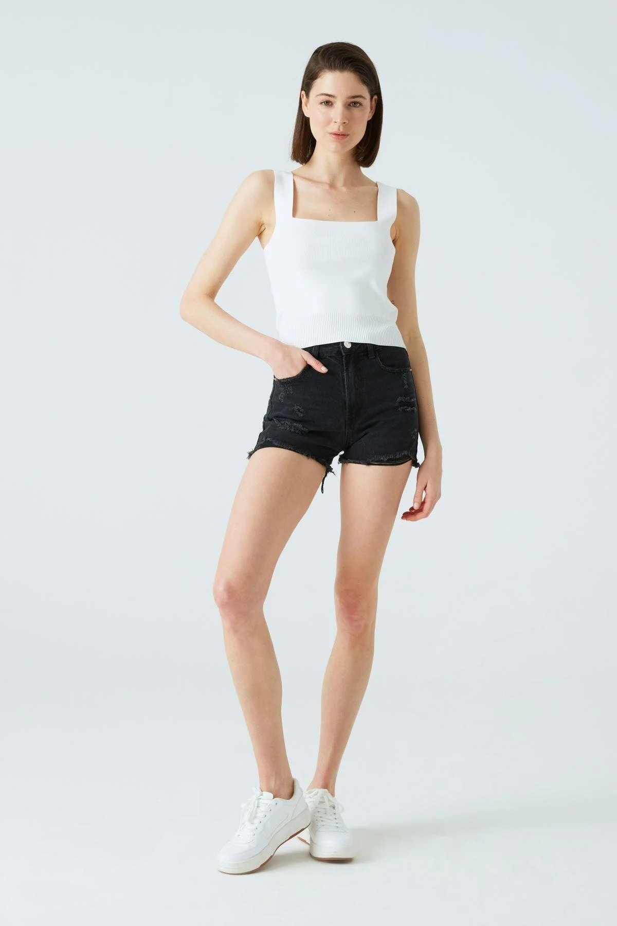 Bild von JOIN US Crop-top Mit Quadratischem Ausschnitt für Damen - L