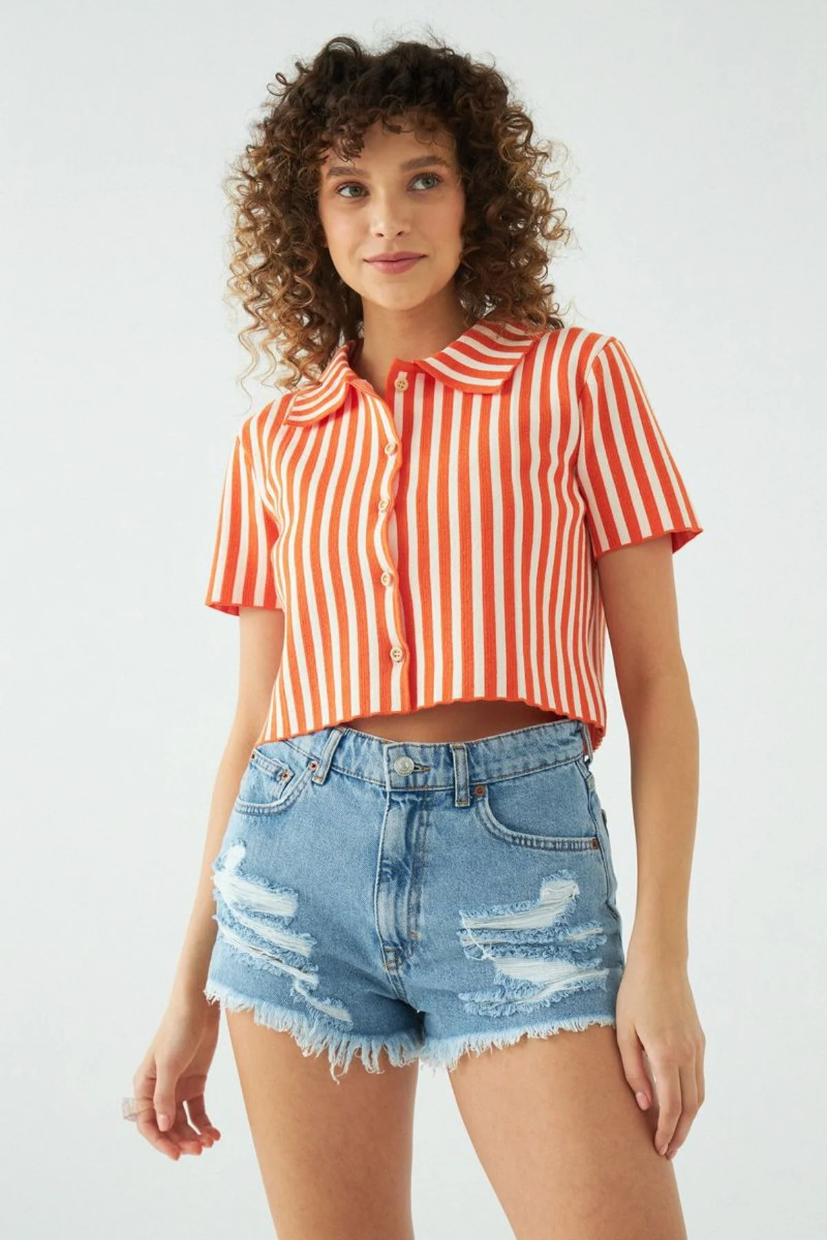 Bild von JU Hemd Orange Regular Fit für Damen - M/L