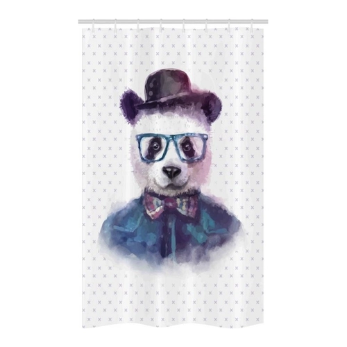 Bild von Abakuhaus Duschvorhang mit Hipster Panda Design