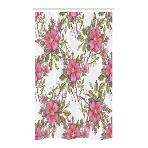 Bild von Abakuhaus Duschvorhang – Blume Dog Rose Garden Floral