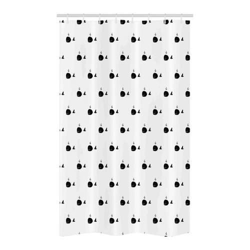 Bild von Abakuhaus Duschvorhang Badezimmer Deko Set – Maritime Wal Fins