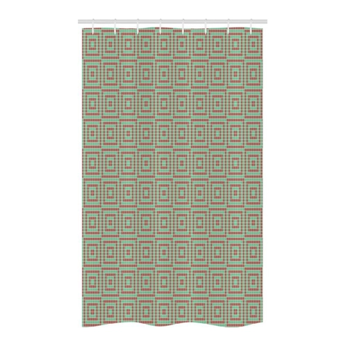 Bild von Abakuhaus Duschvorhang Badezimmer Deko Set – Geometrisch Squares Mosaic