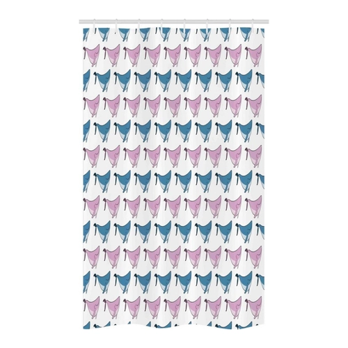 Bild von Abakuhaus Duschvorhang Badezimmer Deko Set – Wal Schwimmen Happy Fish Sea
