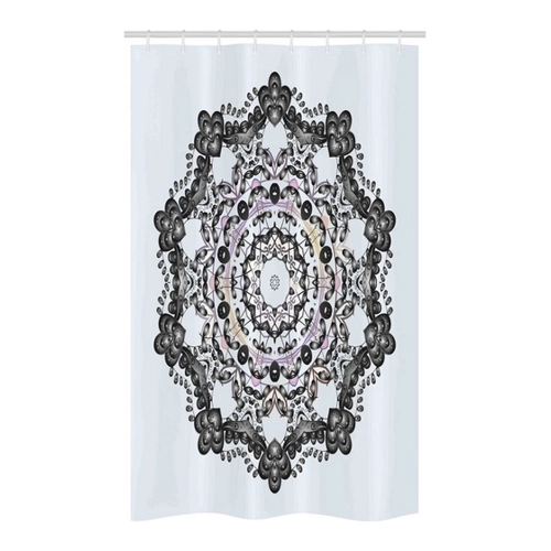 Bild von Abakuhaus Duschvorhang Badezimmer Deko Set – Mandala Weihnachtsfeiertags-Design