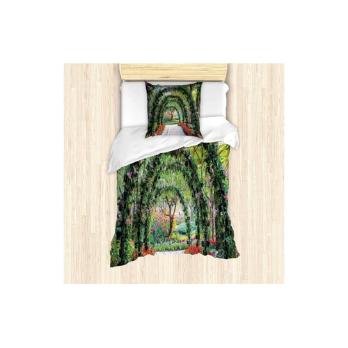 Bild von ABAKUHAUS Garten Bettbezug Set – Farbenfrohe Eleganz für Ihr Schlafzimmer