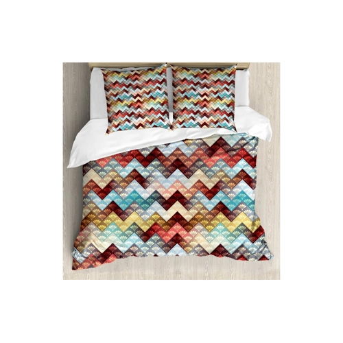 Bild von ABAKUHAUS Winkel Bettbezug Set – Aufwändiges Barocke Blumen Design
