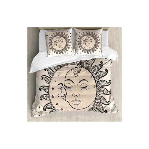 Bild von ABAKUHAUS Sonne Bettbezugs Set Für Doppelbetten