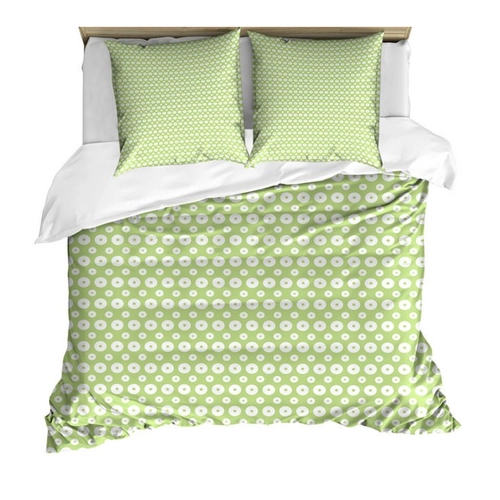 Bild von ABAKUHAUS Retro Bettbezug Set - Inner Circles mit Punkten